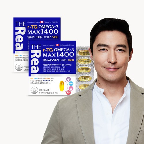 [10% 슈퍼적립] 더리얼 알티지 오메가3 맥스 1400 1박스+1박스 (총4개월분) 대표 이미지