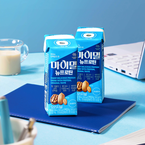 대상웰라이프 마이밀 뉴프로틴 오리지널 190 mL 30팩+30팩 단백질음료 대표 이미지