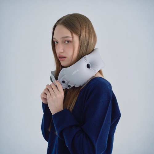 셀레어 에어 펌프 넥필로우 여행용 가벼운 휴대용 비행기 기내용 목 베개 캠핑 쿠션 대표 이미지