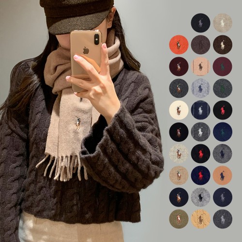 [백화점] 폴로 목도리 랄프로렌 울 머플러 여자 남자 커플 선물박스 대표 이미지