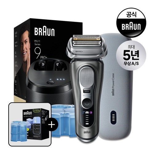 [BRAUN] 브라운 전기면도기 시리즈9 PRO Plus 울트라 씬 9665cc+파워케이스 번들팩 그라파이트 대표 이미지