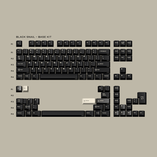 GMK CYL Black Snail 베이스 키캡 대표 이미지