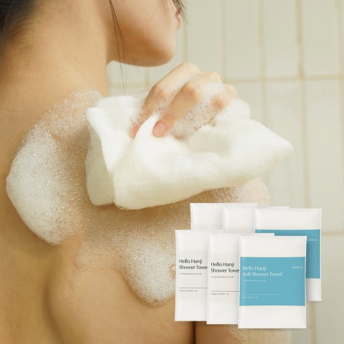 [단독] 디어커스 안녕한지 샤워타월 4개+더 부드러운 2개 세트 (총 6개) 대표 이미지