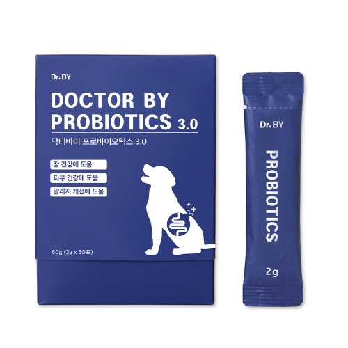 닥터바이 강아지 유산균 프로바이오틱스 장건강 영양제 장+면역, 30포, 1개 대표 이미지