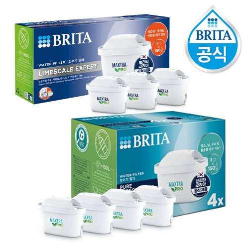 브리타 정수기 필터 막스트라 프로 라임스케일 3입+프로 퓨어 퍼포먼스 4입 대표 이미지