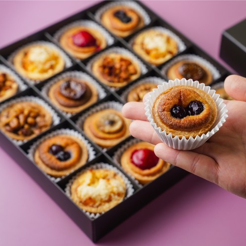 퍼플벌룬 타르트 세트 7가지 맛 16개입 480g 파인애플크럼블 블루베리 호두 애플시나몬 딸기  바나나 무화과 상세 이미지 2