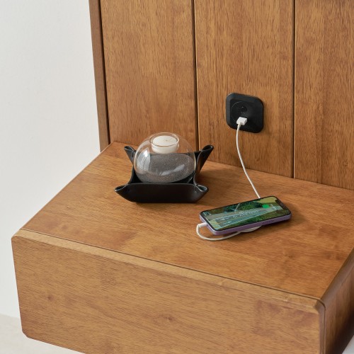 디에르 원목 호텔 침대 프레임 조명 LED 다리형 퀸 킹 사이즈 Q/K공용 국내생산 상세 이미지 1