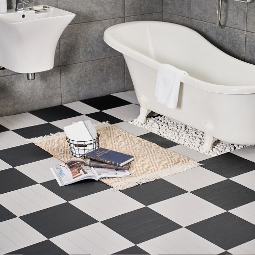 조립식 테라스 베란다 바닥 마루 데크 타일 촘촘 바닥재 기본블럭 4P 상세 이미지 1