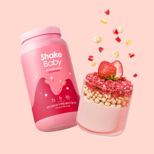 쉐이크베이비 단백질 쉐이크 대용량 딸기맛, 630g, 1개 대표 이미지