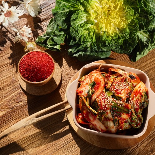 보름달김치 국내산 손수 만든 제철 완도 봄동겉절이 1kg, 1개 상세 이미지 2