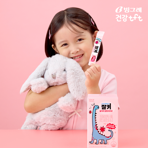 빙그레 잘키 딸기요거트맛 팝핑 유산균 프로바이오틱스 키즈유산균 30포, 3개 상세 이미지 3