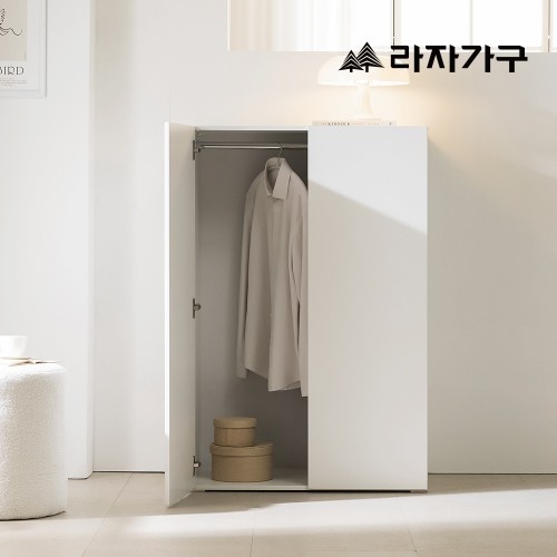 라자가구 밀크 E0 낮은 옷장 800 미니 싱글 간이 수납 이불장 대표 이미지