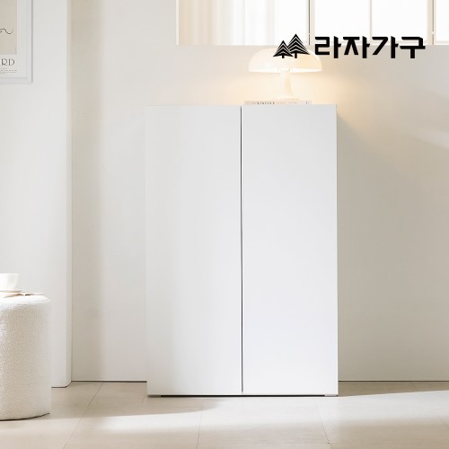 라자가구 밀크 E0 낮은 옷장 800 미니 싱글 간이 수납 이불장 상세 이미지 2