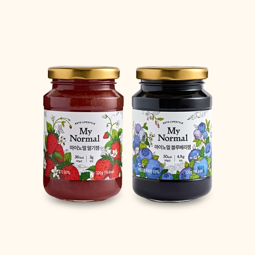 마이노멀 저당 저칼로리 딸기잼 + 블루베리잼 대표 이미지