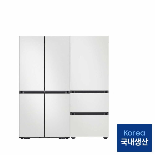삼성 푸드쇼케이스 냉장고 김치냉장고 세트 키친핏 RM70F63M2A RQ33DB74D2AP 상세 이미지 3