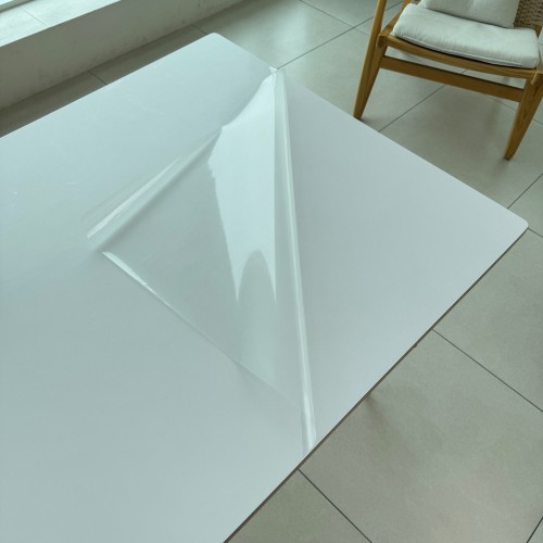 붙이는 투명 식탁 보호필름 테이블 책상 매트 시트 덮개 유리대용 깔개 패드 방수 무광1호 대표 이미지