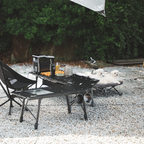 원스위크라이프 캠핑 IGT 접이식 테이블 S1 L, 블랙 상세 이미지 1