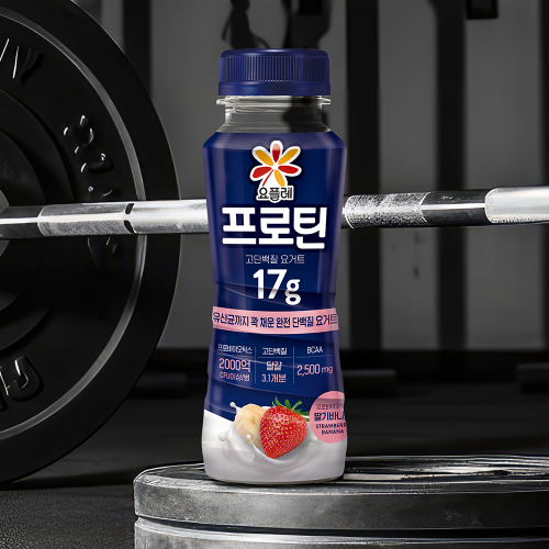 빙그레 요플레 프로틴 드링크 요거트 딸기바나나 24개입 대표 이미지