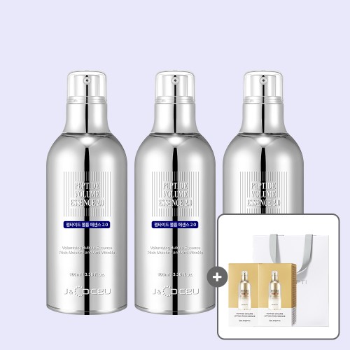 닥터펩티 펩타이드 볼륨 에센스 2.0 100ml x3개+파우치40매 + 쇼핑백 버블 제형 거품에센스 대표 이미지