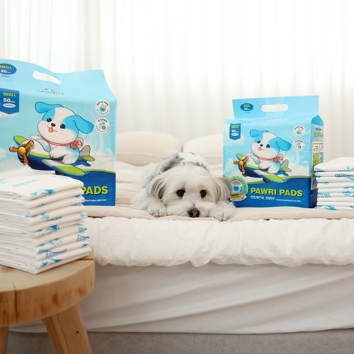 [강아지의날] 포우리 퀵드라이 고흡수 배변패드 큰패드 논슬립 두꺼운 소형, 50매입, 3개 상세 이미지 3