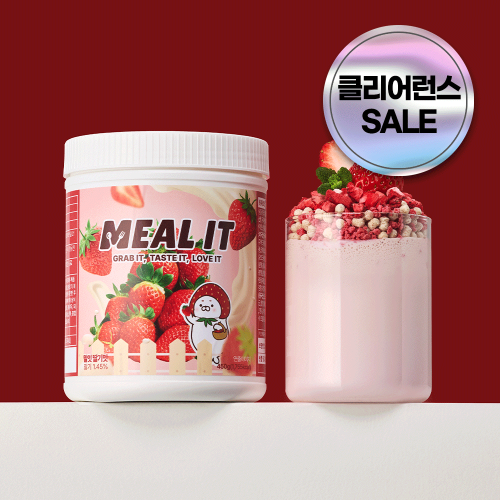 [네이버단독] 밀잇 식사대용 단백질 쉐이크 딸기맛 450g 대표 이미지