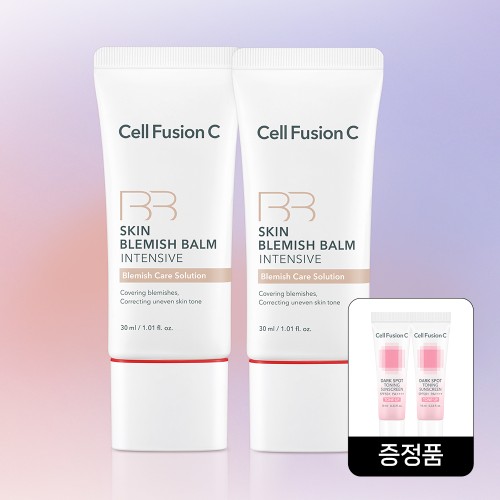 [더블구성] 셀퓨전씨 스킨 블레미쉬 밤 인텐시브 30ml + 30ml (택1) / 자연스러운 안심 성분 모공 홍조 커버 리페어 비비크림 대표 이미지