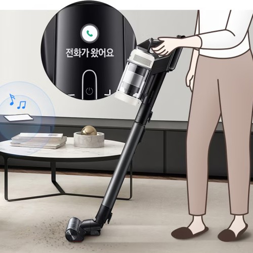 삼성 AI 제트 280W 고온수 물걸레 무선청소기 VS28D950HCB 산토리니 베이지 상세 이미지 1