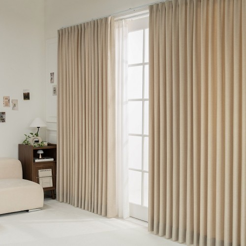 브리즈 형상기억 암막커튼 거실 안방 방한 린넨 핀형 150x200 대표 이미지