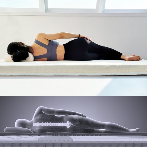 탑토퍼 매트리스 단단한 딱딱한 바닥 허리에좋은 침대 원룸 디스크 하드 싱글 베이지 대표 이미지