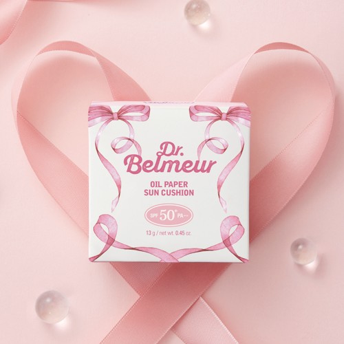 [슈퍼적립]더페이스샵 닥터벨머 리본 에디션 어드밴스드 오일페이퍼 비건 톤업 선쿠션 13g (SPF50 PA+++) 상세 이미지 3