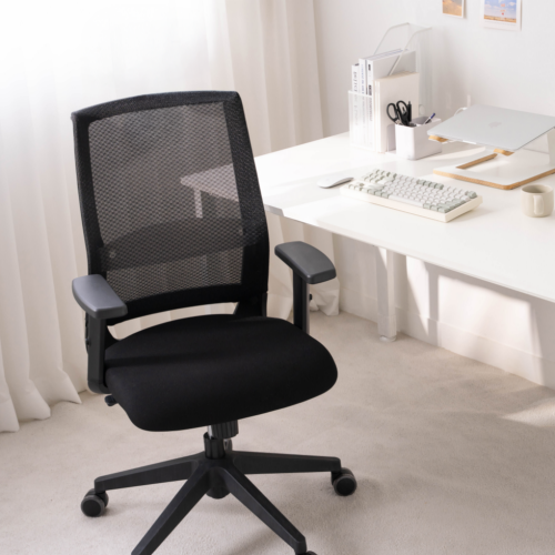 딥워크 컴퓨터의자 사무실 사무용 게이밍 의자 메쉬 책상 서울대 인생 고밀도 기본형 올블랙 대표 이미지