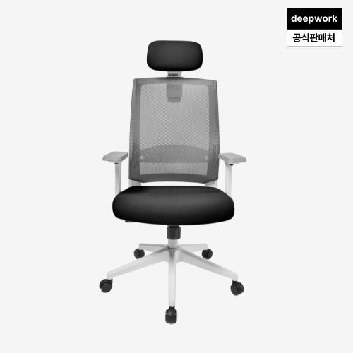 딥워크 컴퓨터의자 사무실 사무용 게이밍 의자 메쉬 책상 서울대 인생 고밀도 기본형 올블랙 상세 이미지 3