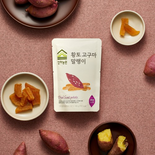 [26년 4월 7일 이후 순차출고] 상하농원 황토고구마 말랭이 60g 8개 대표 이미지