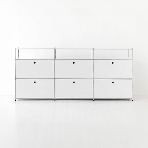 모듈가구 심플리 3x3 수납장 6문 BC612 226x40x102, 3단, 퓨어화이트 0854.3023 대표 이미지