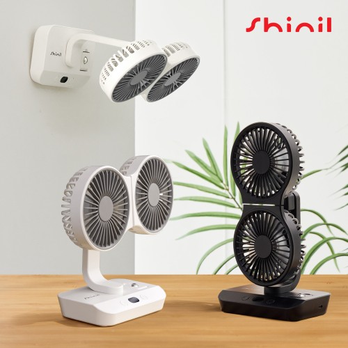신일 탁상용 선풍기 무선 미니 팬 소형 책상용 캠핑용 BLDC 써큘레이터 자동회전 양방향 대표 이미지