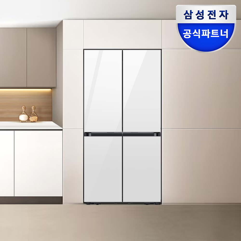삼성 비스포크 AI 키친핏 냉장고 4도어 클린화이트 대표 이미지