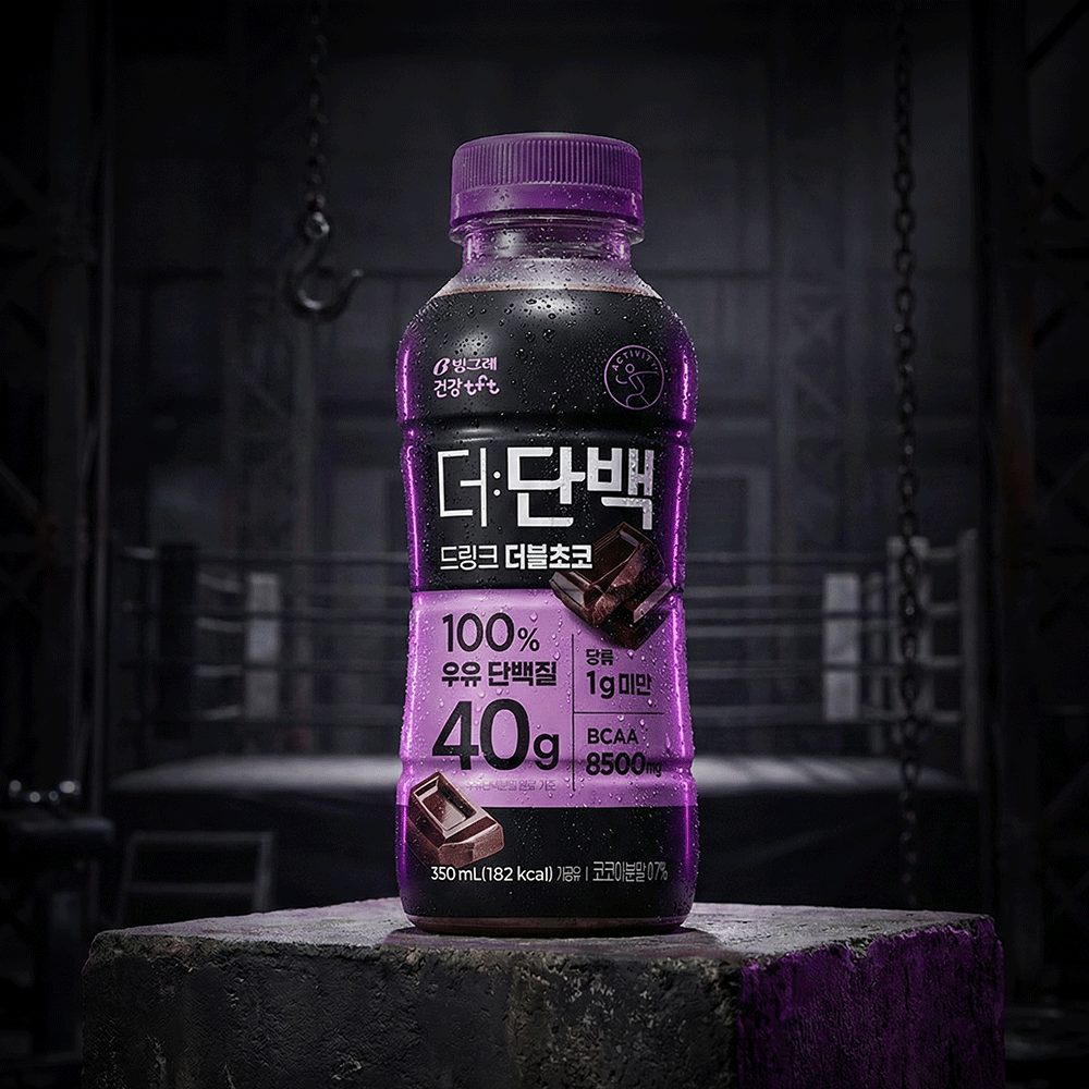 빙그레 더단백 드링크 더블초코 350ml 10개입 고단백 단백질음료 제품 이미지
