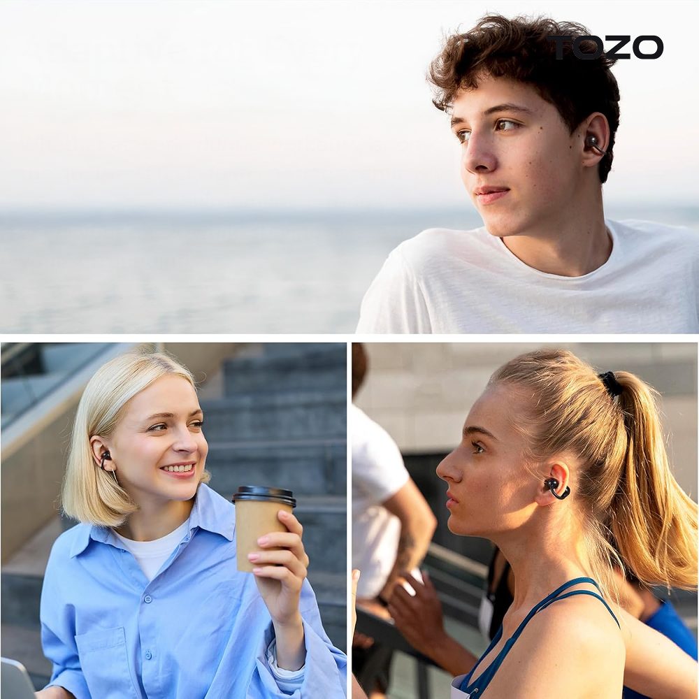 TOZO 오픈라임 AI 이어링 오픈형 블루투스 무선 이어폰 러닝 귀걸이 귀찌 T13064 제품 이미지